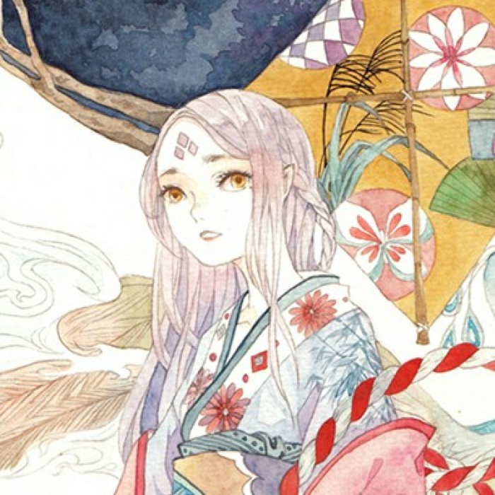 水墨风古典女子头像，古风唯美头像。